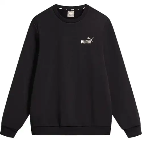PUMA Sweatshirts Unisex Black Crew Neck Moderate Regular