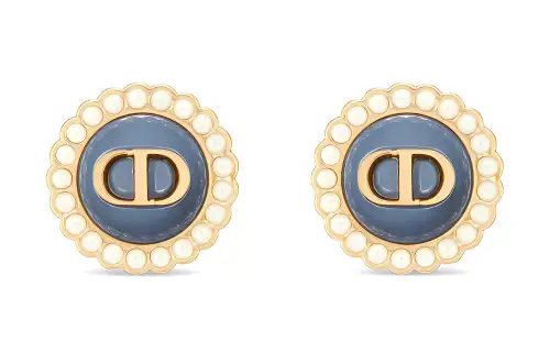 DIOR Stud Earrings Women's Blue