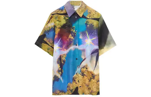 LOEWE SS23 Shirts Unisex Multicolor Lapel Moderate Other