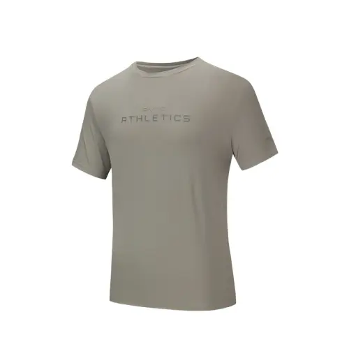 Anta Variety Training Collection T Shirt Men's Coffee Sepal Gray