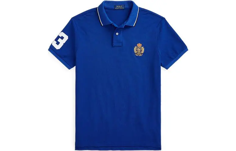 Polo Ralph Lauren SS23 Polo Shirt Custom Slim Fit Men's Blue