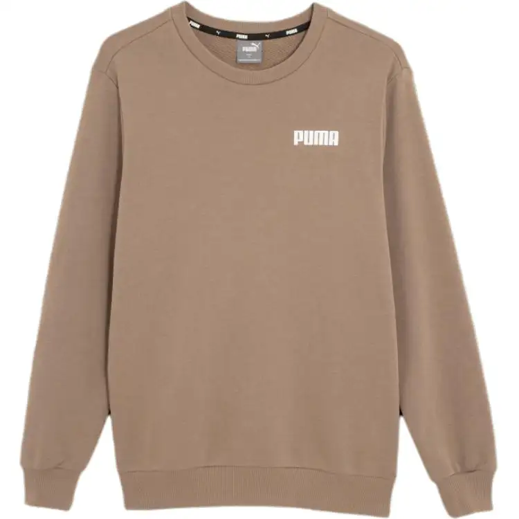 PUMA Sweatshirts Men's Taupe Crew Neck Moderate Other