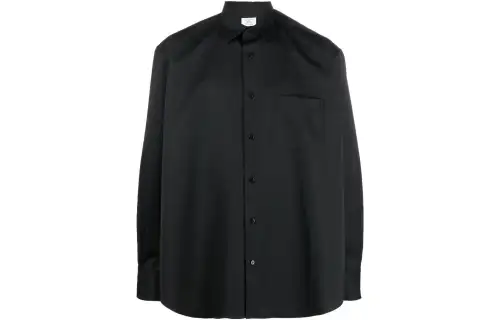 Vetements Shirts Men's Black Pointed Collar Moderate Other
