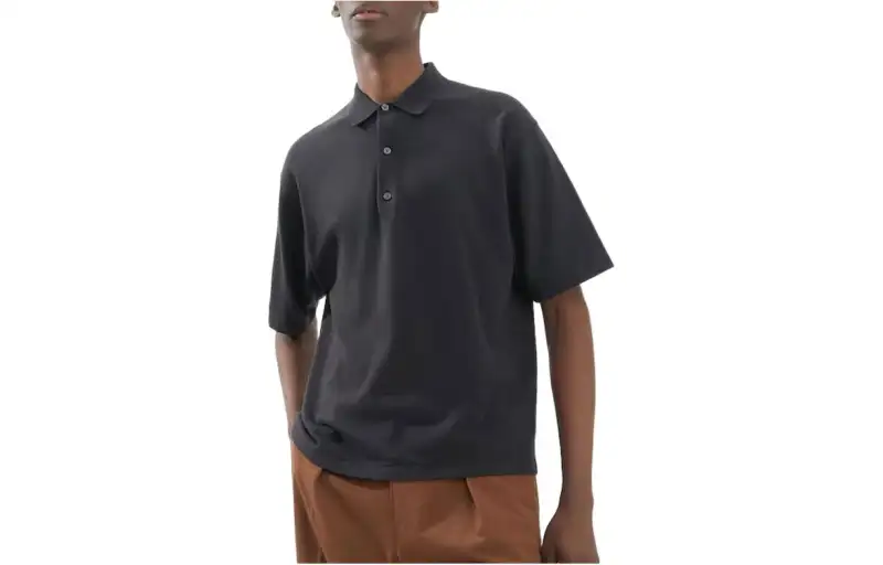 UNIQLO SS23 Polo Shirt Men's Dark Gray