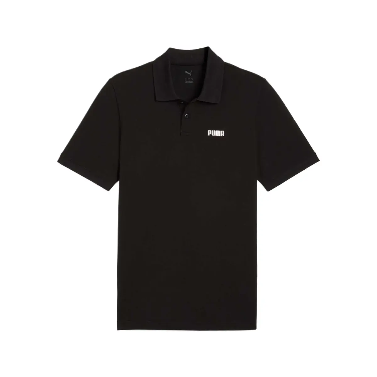 PUMA Polo Shirts Men's Black Stand Collar Moderate