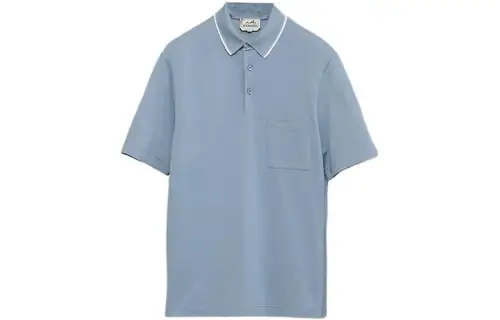 HERMES FW22 Polo Shirt Men's Blue