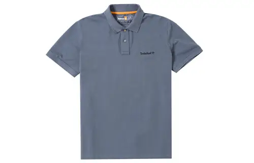 Timberland Polo Shirts Men's Rock Cyan Polo Collar Moderate Other