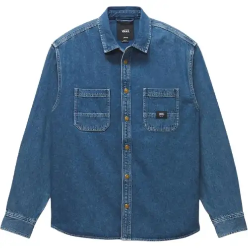 Vans Shirts Men's Blue Lapel Moderate Other