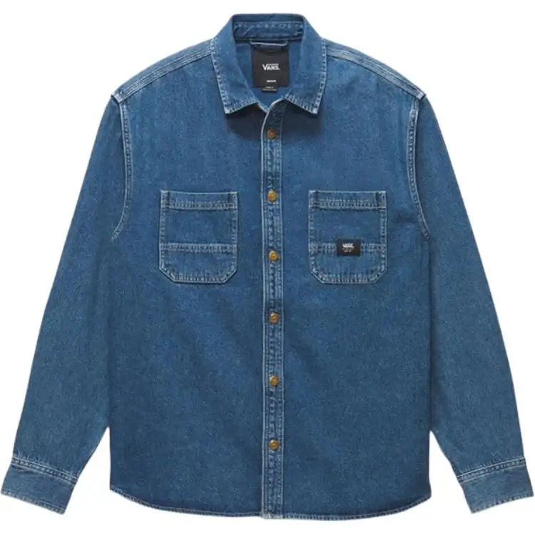 Vans Shirts Men's Blue Lapel Moderate Other