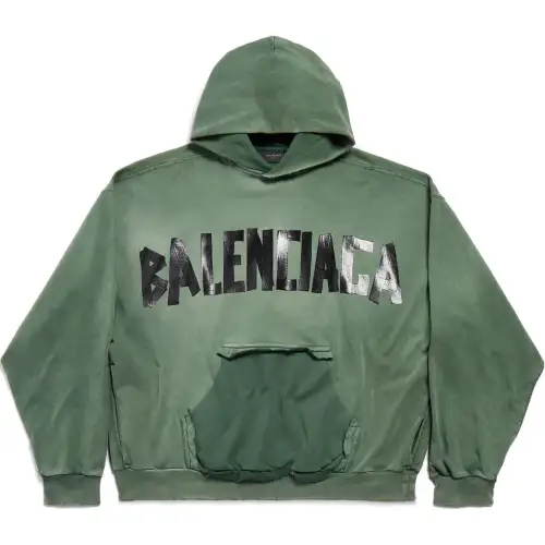 Balenciaga Tape Type Logo Large Fit Hoodie