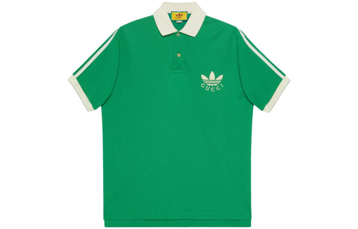 GUCCI Gucci, adidas, green polo, with your logo imprint, with short sleeve