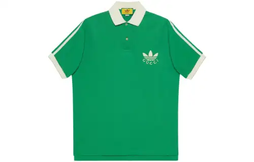 GUCCI x Adidas Originals Collaboration SS23 Polo Shirt Men's Green