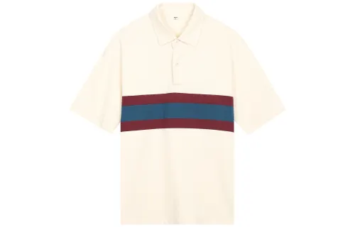UNIQLO Polo Shirts Unisex Ivory Moderate Straight Fit