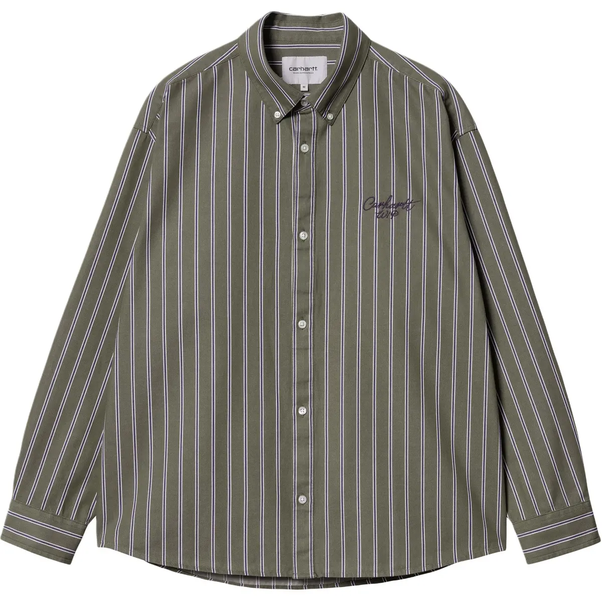 Carhartt WIP FW24 R Fullscreen L/S Signature Shirt Men's Office Green