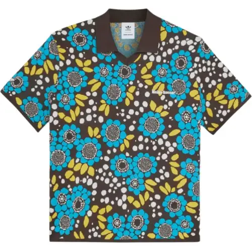 Adidas Originals floral polo shirt