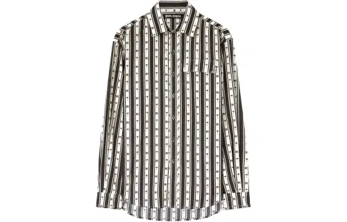 Palm Angels Palm tree striped shirt