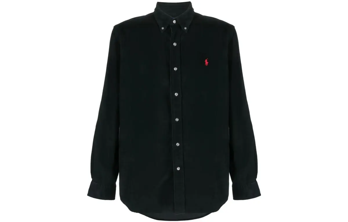 【Best of: Promotions】logo-embroidered long-sleeve shirt