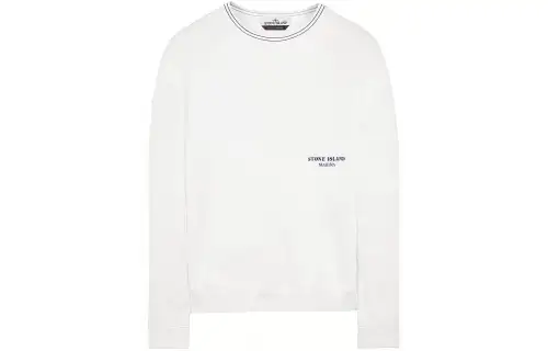 STONE ISLAND Logo print Cotton Sweatshirt
