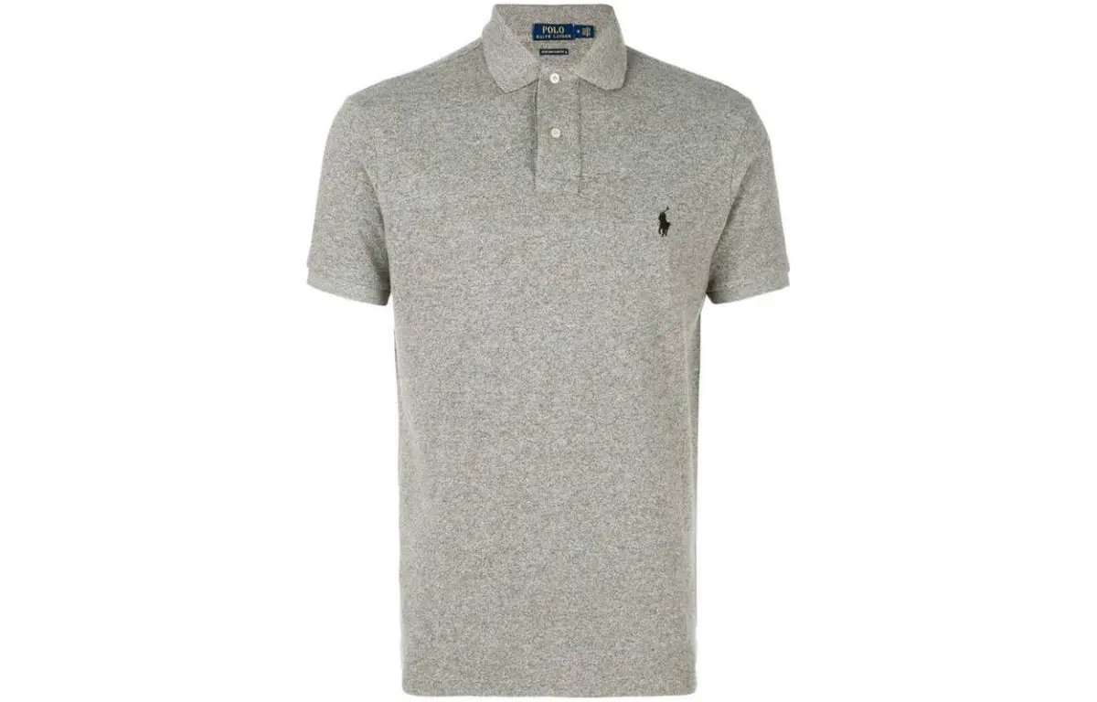 Polo Ralph Lauren SS22 Polo Shirt Custom Slim Fit Men's Gray