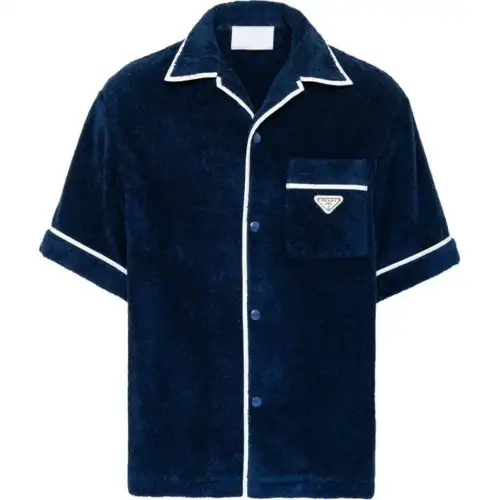 PRADA SS24 Shirt Men's Marine Blue