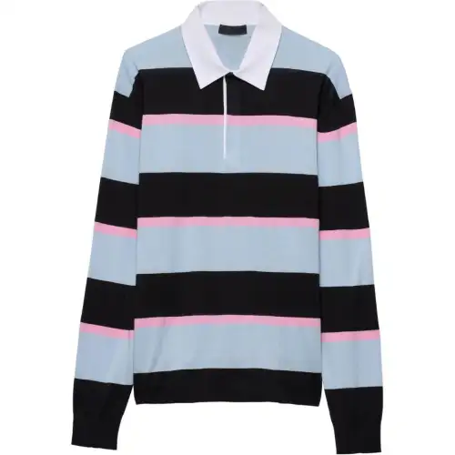 PRADA Striped Polo Shirt
