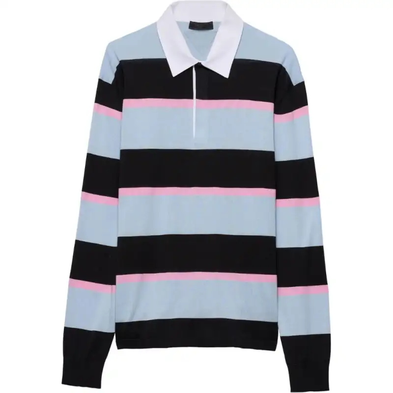 PRADA Striped Polo Shirt