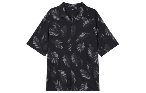 UNIQLO Shirts Unisex Black Pointed Collar Moderate Other