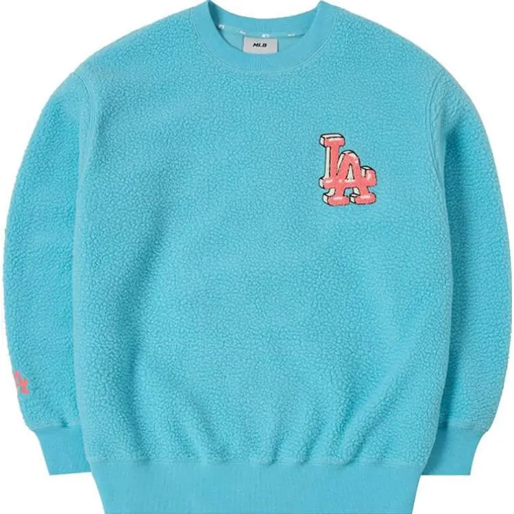 MLB Los Angeles Dodgers Sweatshirts Unisex Blue Crew Neck Moderate