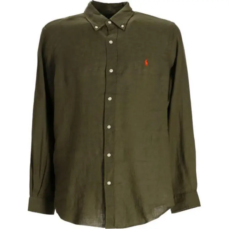 Polo Ralph Lauren Shirt Custom Slim Fit Men's Green