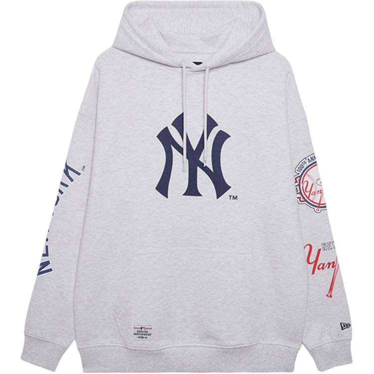 Худи New New Era FW24 MLB NY (светло-серое)