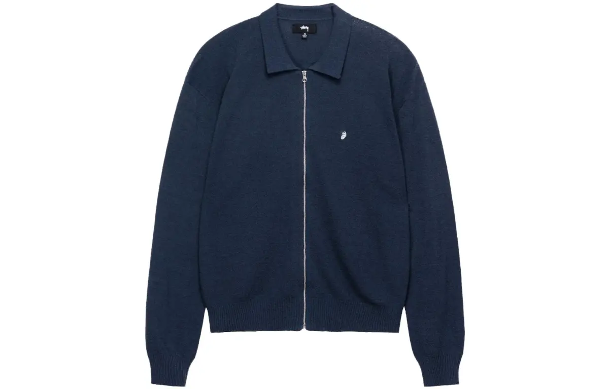 Stussy Light Weight Long Sleeve Zip Polo