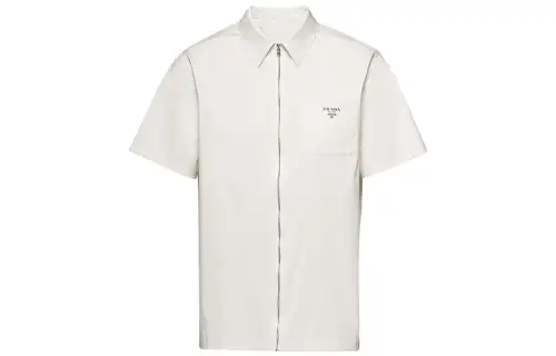 PRADA Shirts Men's Pink Chalk White Moderate Other
