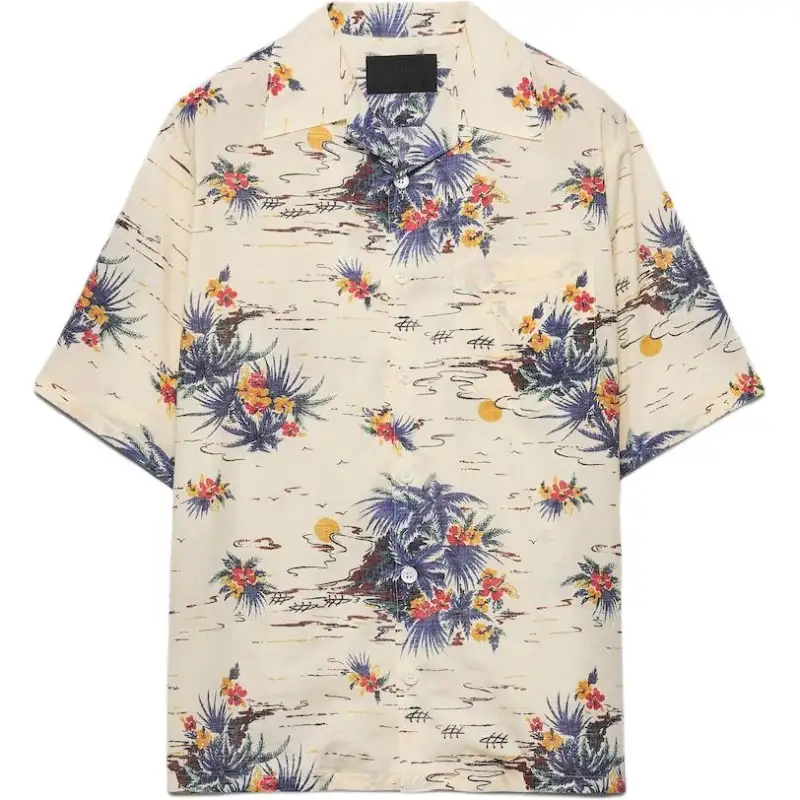 Prada Graphic Printed Short-Sleeved Shirt