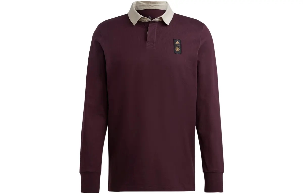 Adidas Polo Shirt Men's Dark Reddish Purple