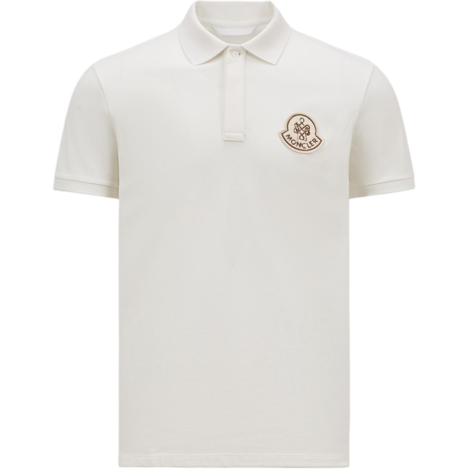 Мужская футболка Moncler Polo (белая)