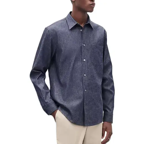 HERMES FW24 Shirt Men's Marine Blue