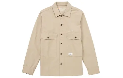 Timberland Shirts Men's Khaki Lapel Moderate Other