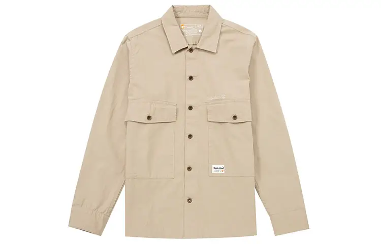 Timberland Shirts Men's Khaki Lapel Moderate Other