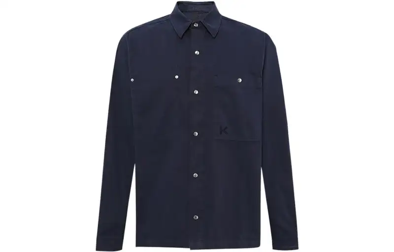 KENZO Shirts Men's Blue Moderate