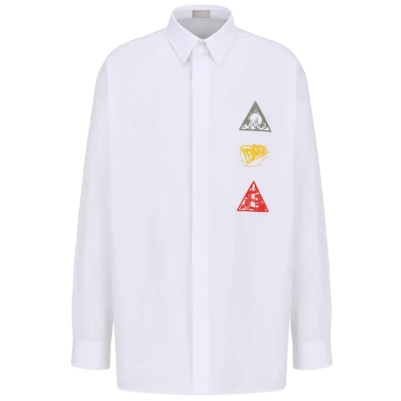 DIOR Homme Graphic Print Long Sleeved Shirt
