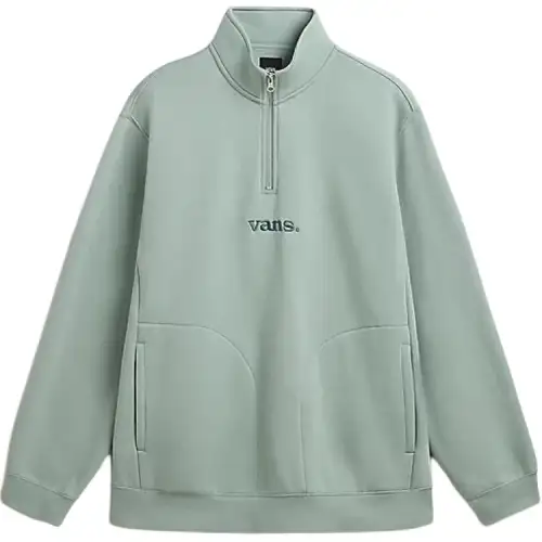 Vans Sweatshirts Men's Green Stand Collar Moderate Regular