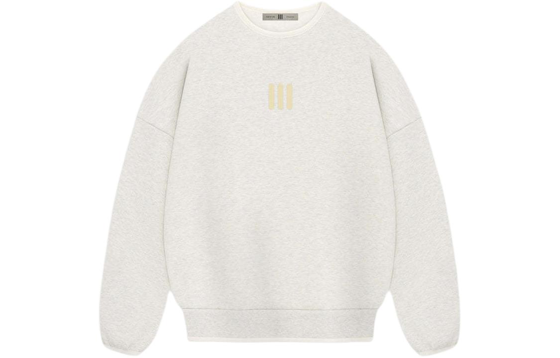 Худи Fear of God Athletics × adidas SS24 Heavy Fleece Crewneck (серо-белое)