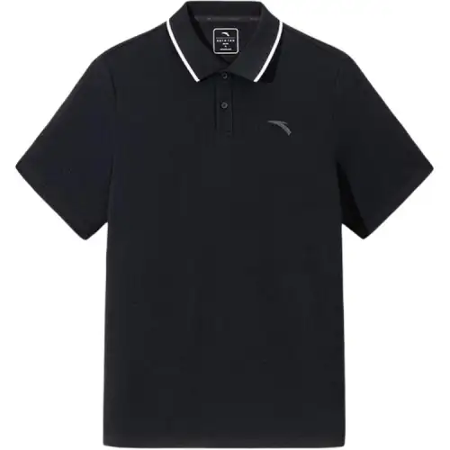 Anta Variety Training Collection Polo Shirt Men's Basic Black