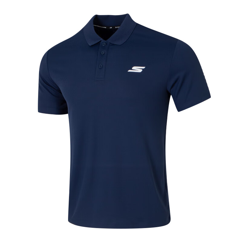 Мужская футболка Skechers Polo (/ темно-синяя)
