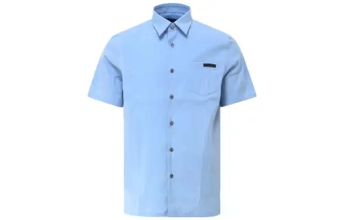 PRADA Shirts Men's Blue Lapel Moderate