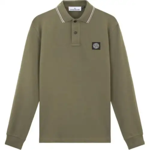STONE ISLAND Piqué Polo Shirt