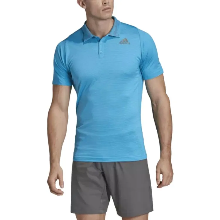 Adidas Polo Shirt Men's Bitter Blue