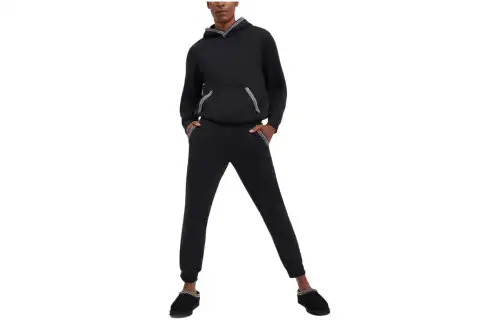 UGG Sweatshirts Men's Black Hooded Moderate Regular