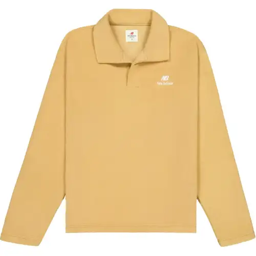 New Balance Made In USA Polo Shirt Men's Dark Beige