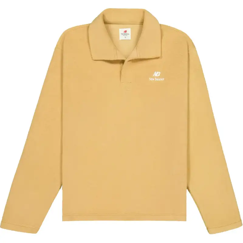 New Balance Made In USA Polo Shirt Men's Dark Beige